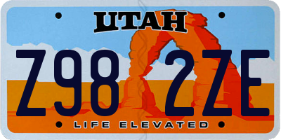UT license plate Z982ZE