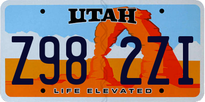 UT license plate Z982ZI