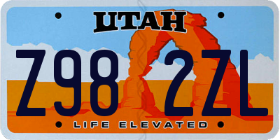 UT license plate Z982ZL