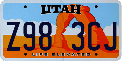 UT license plate Z983CJ
