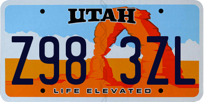UT license plate Z983ZL