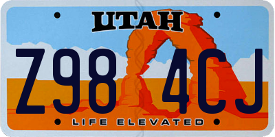 UT license plate Z984CJ