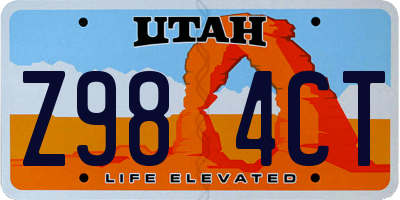 UT license plate Z984CT