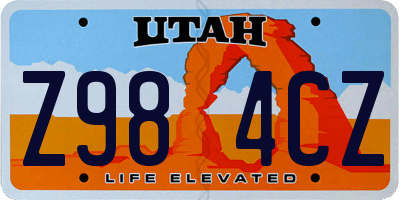 UT license plate Z984CZ