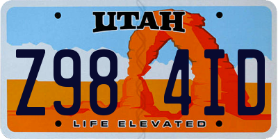 UT license plate Z984ID