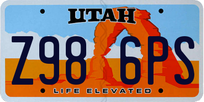 UT license plate Z986PS