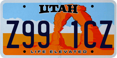 UT license plate Z991CZ