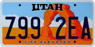 UT license plate Z992EA