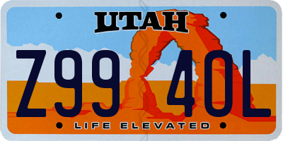 UT license plate Z994OL