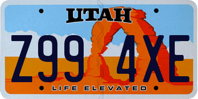 UT license plate Z994XE