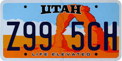 UT license plate Z995CH