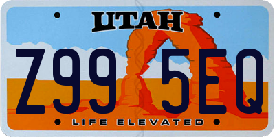 UT license plate Z995EQ