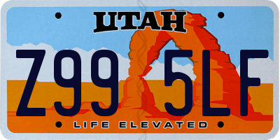 UT license plate Z995LF