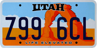 UT license plate Z996CL
