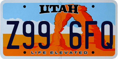 UT license plate Z996FQ