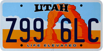 UT license plate Z996LC