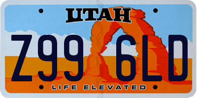 UT license plate Z996LD