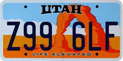 UT license plate Z996LF