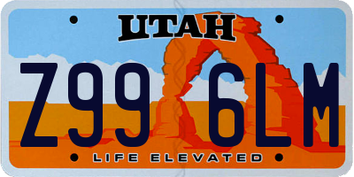 UT license plate Z996LM