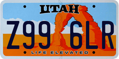 UT license plate Z996LR