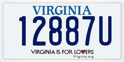 VA license plate 12887U