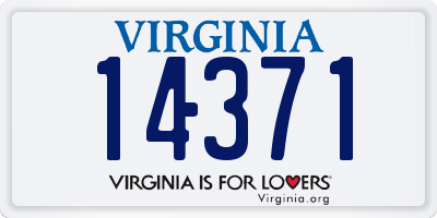 VA license plate 14371