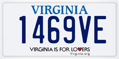 VA license plate 1469VE