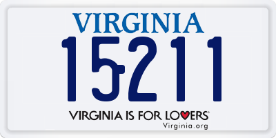 VA license plate 15211