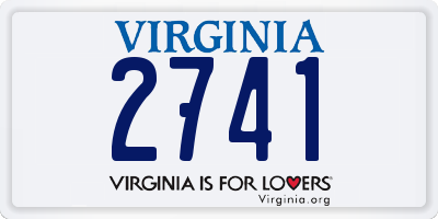 VA license plate 2741