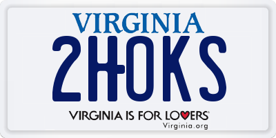 VA license plate 2HOKS