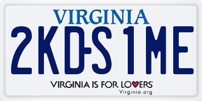 VA license plate 2KDS1ME