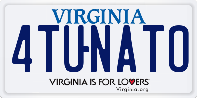 VA license plate 4TUNATO