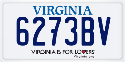 VA license plate 6273BV