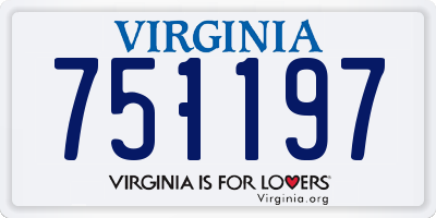 VA license plate 751197