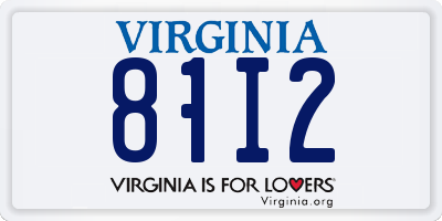 VA license plate 81I2