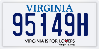 VA license plate 95149H