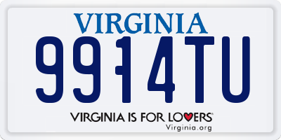 VA license plate 9914TU