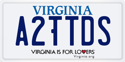 VA license plate A2TTDS