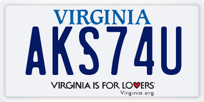 VA license plate AKS74U