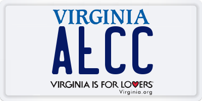 VA license plate ALCC