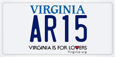 VA license plate AR15