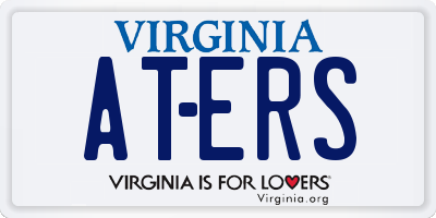 VA license plate ATERS