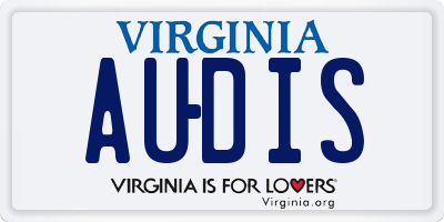 VA license plate AUDIS