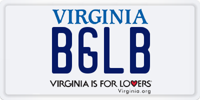 VA license plate BGLB