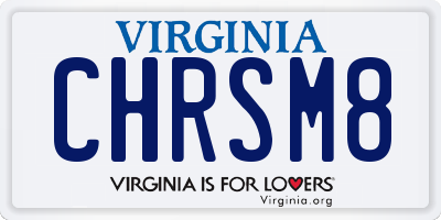 VA license plate CHRSM8