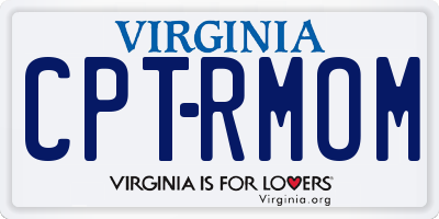 VA license plate CPTRMOM