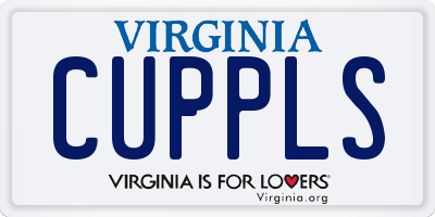 VA license plate CUPPLS