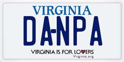 VA license plate DANPA