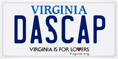 VA license plate DASCAP