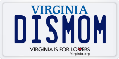 VA license plate DISMOM